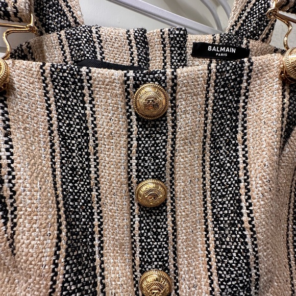 Balmain Striped Crop Top - Picture 3 of 8